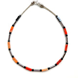 Art Deco inspired Orange Gemstone Necklace - 25124N