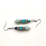 Turquoise & Aqua Gemstone Earrings - 24106ER