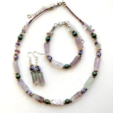 Twisted Fluorite & Gemstone Bracelet - 24116BR