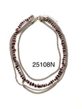 Multi-Chain and Garnet Necklace - 25108N