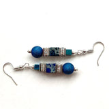 Blue Gemstone Earrings - 24104ER