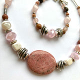 Pink Rhodochrosite Gemstone Bracelet - 26106BR