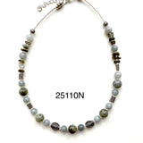 Labradorite Necklace with a Celtic Twist - 25110N