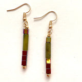 Tubular Green Gemstone Necklace - 24112N