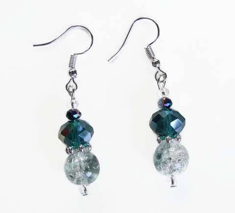 Green Crystal Earring - 20105ER