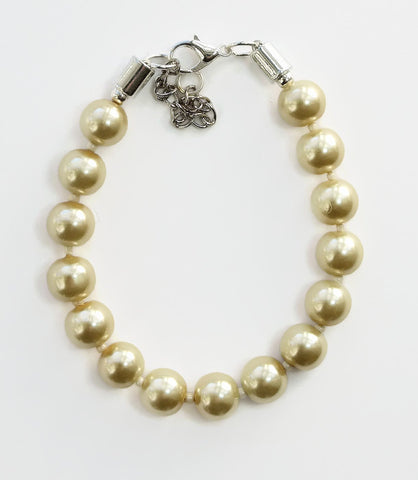 Cream Pearl bracelet - 17078BR