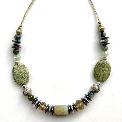 Green Serpentine Necklace - 22120N